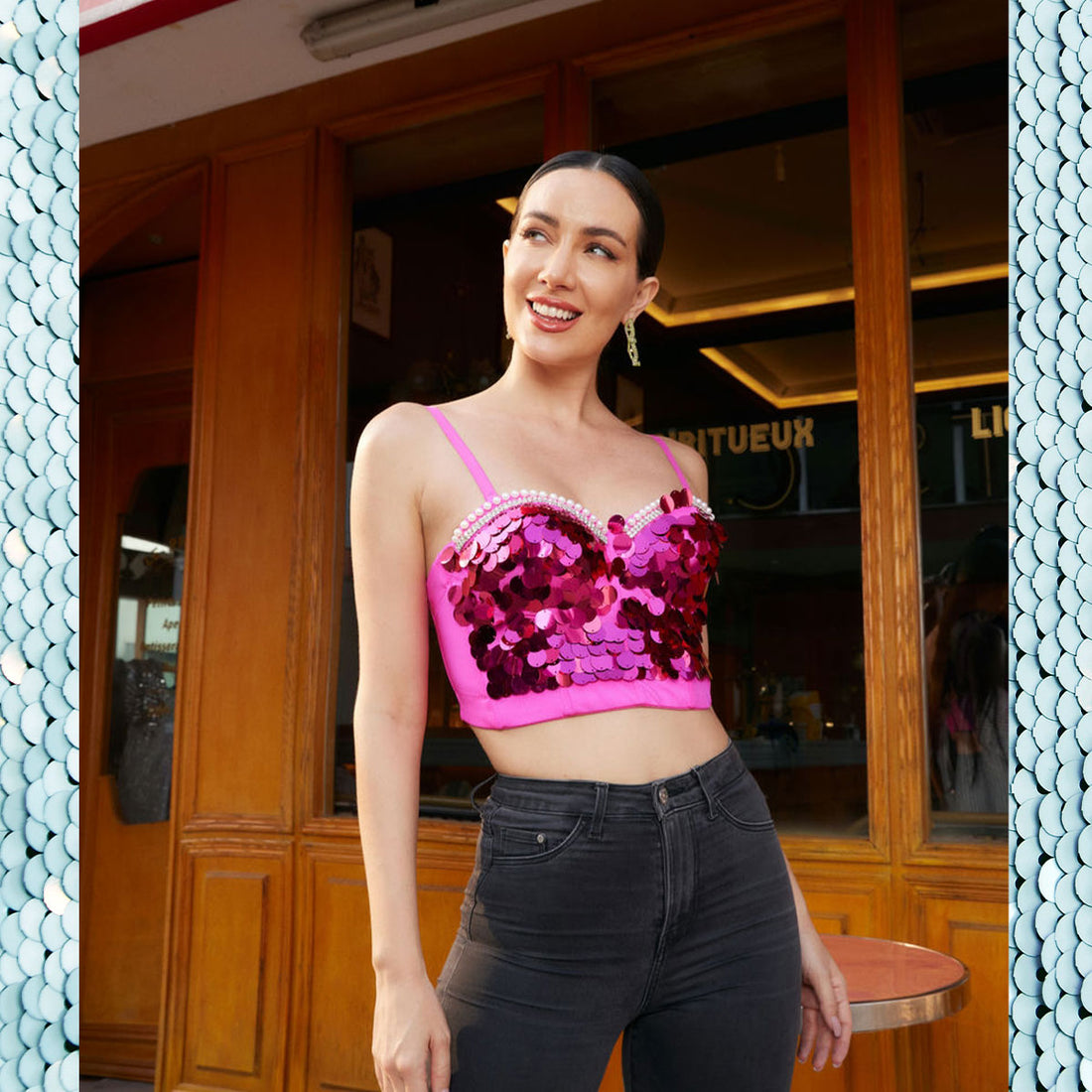 sequin top from Nanyi fashion