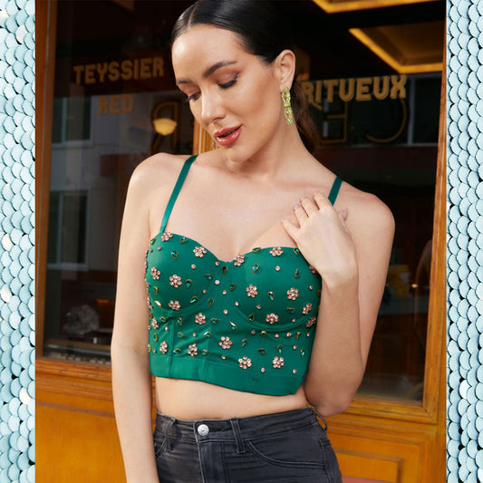 rhinestone top from Nanyi fashion